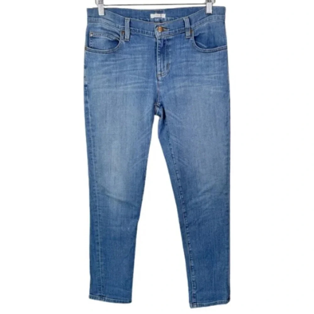 Eileen Fisher Womens Size 6  Organic Cotton Relaxed Medium Wash Ankle Jeans